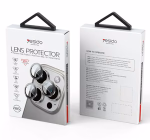 Yesido objektiivi kaitse WB52 iPhone 16 Pro/16 Pro Max jaoks, must