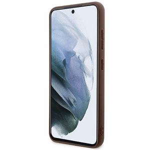 Guess GUHCS23S4GMGBR S23 S911 коричневый/коричневый жесткий кейс 4G Большой металлический логотип