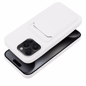 Ümbris jaoks iPhone 15 PRO MAX Card Ümbris valge