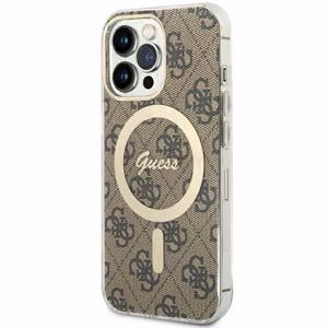 Guess GUHMP13LH4STW iPhone 13 Pro / 13 6.1" brown/brown hardcase 4G MagSafe
