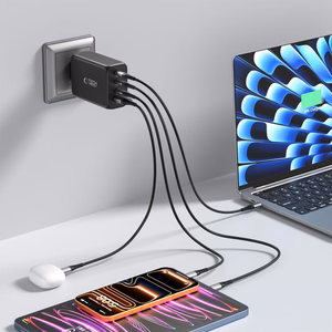 Tech-Protect NC240W-GaN 4-portiline 240W seinalaadija - must