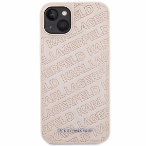 Karl Lagerfeld чехол для iPhone 15 Plus KLHCP15MPQKPMP (Quilted Pattern) розовый