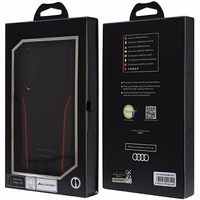 Audi Genuine Leather MagSafe S24 S921 must-punane hardcase AU-TPUPCS24-R8/D3-RD