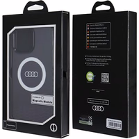 Audi IML Big Logo MagSafe ümbris jaoks iPhone 14 Pro Max - must