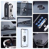 Wozinsky Self-Adhesive Magnetic Car Mount 360 jaoks Dashboard Hõbedane (WMH-06)