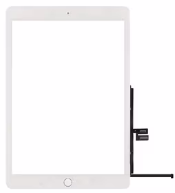 Touch screen iPad 10.2 2019 (7th Gen)/10.2 2020 (8th Gen) koos Home button Valge ORG