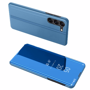 Clear View Ümbris cover jaoks Samsung Galaxy S23+ flip cover sinine
