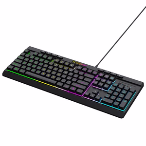 Wozinsky WKG-1044 Wired Backlit Membrane Gaming Keyboard - Black