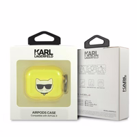 Karl Lagerfeld Choupette ümbris AirPods 3 jaoks - kollane