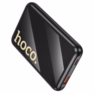 Akupank Hoco 10000 mAh QC PD 22,5W sisseehitatud kaablitega USB C + Lightning Q37 must