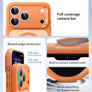 ESR Classic Hybrid MagSafe Ümbris jaoks iPhone 17 Pro - Läbipaistev oranž
