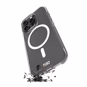 Puro Impact Clear D3O MagSafe Silicone Ümbris jaoks iPhone 16 Plus - Läbipaistev