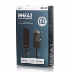 Autolaadija Remax Rhea RCC401 must (3.1A Smart / kiirlaadija / 4-USB)