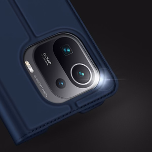 DUX DUCIS Skin Pro raamaturiiuli tüüpi ümbris Xiaomi Mi 11 Pro jaoks sinine