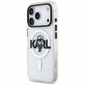 Karl Lagerfeld IML Karl Sketch Logo MagSafe Ümbris jaoks iPhone 17 Pro - Läbipaistev
