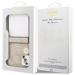 GUESS ümbris jaoks SAMSUNG Z Flip7 compatible with MagSafe GUHMZF7P4MSEGCP (Magnetic 4G PU W/ Classic) roosa