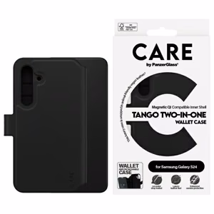 CARE by PanzerGlass Feature Tango 2in1 Wallet Ümbris jaoks Samsung Galaxy S24 - Must