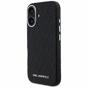 Karl Lagerfeld FW Stamped Karl MagSafe iPhone 16 Case - Black