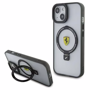Ferrari Ring Stand 2023 Collection MagSafe Ümbris jaoks iPhone 15 Plus / 14 Plus - läbipaistev