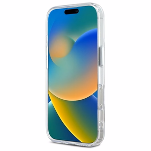 Karl Lagerfeld IML Metal Karl&Choupette Head MagSafe Ümbris jaoks iPhone 16 Pro - valge