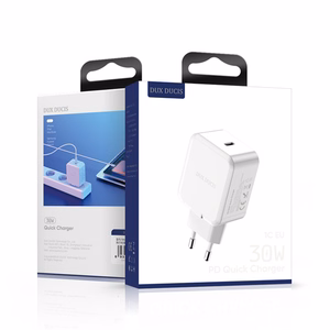 Wall laadija Dux Ducis C100 - Type C - PD 30W 3A valge