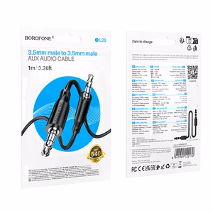Borofone Kaabel AUX BL26 Standard - jack 3,5mm to jack 3,5mm - 1 metre must