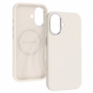 Liavec Silky ümbris metallist kaamera raamiga Iphone 17 jaoks beež