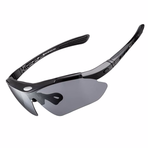 Rockbros 10003 polariseeritud jalgrattaprillid - mustad