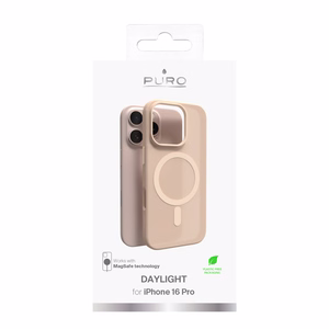 Puro Daylight MagSafe Silicone Ümbris jaoks iPhone 16 Pro - Beige