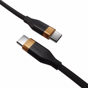 Кабель USB-C Duracell (DRU5010A) – 1 m, USB-C ↔ USB-C