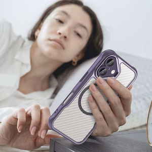 Leading Series MagSafe Silicone Ümbris jaoks iPhone 16 - Lilla