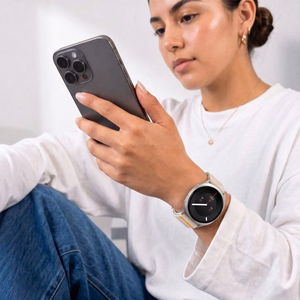 Tech-Protect Nylon Clasp rihm mudelile Samsung Galaxy Watch 40/44/46 mm – beež