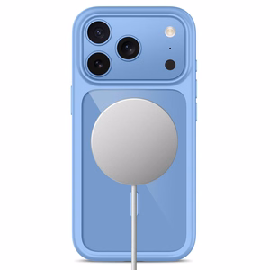 Tech-Protect MagOne CC MagSafe ümbris 2 karastatud klaasiga mudelitele iPhone 18 Pro Max / 17 Pro Max, läbipaistev sinine