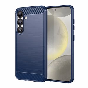 Carbon Ümbris jaoks Samsung Galaxy S25 Edge - Sinine