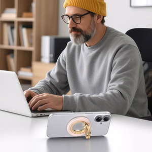 Tech-Protect MMR700 Lamano MagSafe magnetiline telefonihoidja - roosakas kuldne
