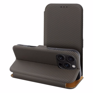 FOLIO Side Magnet Kaaned jaoks IPHONE 16 PRO MAX brown
