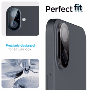 Spigen Optik GLAS.TR защита камеры 2-PACK для iPhone 16 / 16 Plus - чёрный