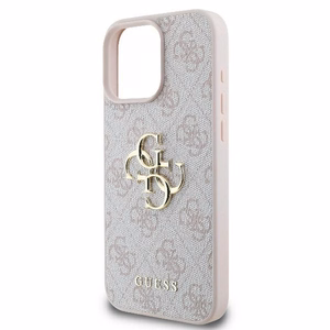 GUESS ümbris jaoks IPHONE 16 Pro Max GUHCP16X4GMGPI (4G PU Big Logo) roosa
