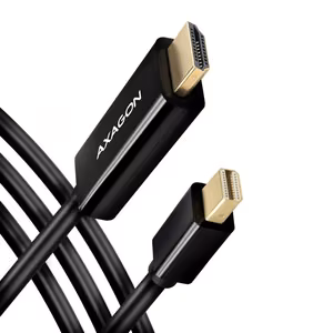 Axagon Mini DP HDMI kaabel 1.8m RVDM-HI14C2