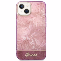 Guess GUHCP14MHGJGHP iPhone 14 Plus 6.7 "roosa / roosa hardcase Jungle Collection