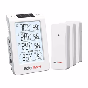 Трёхканальный термогигрометр BALDRTHERM B0598 с автоматической подсветкой