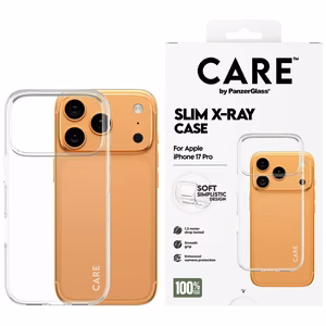 CARE by PanzerGlass Fashionable X-Ray Soft Basic Ümbris jaoks iPhone 17 Pro - Läbipaistev