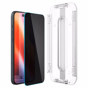 Spigen Glas.tR EzFit Privacy закалённое стекло для iPhone 15/16 с адаптером (2 шт.)