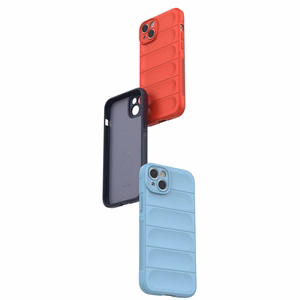 Magic Shield Case ümbris iPhone 14 Plus paindlik soomustatud ümbris helesinine