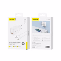 FONENG võrgulaadija EU54 18W 1xUSB QC3.0 + kaabel Lightning valge