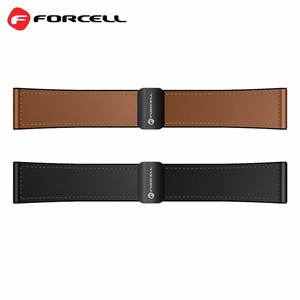 Strap to Samsung Galaxy Watch Forcell F-Design FS20 magnetic eco-friendly leather 22 mm brown