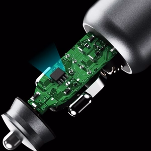 Dudao R4T 25W USB-A USB-C автомобильное зарядное устройство - серый