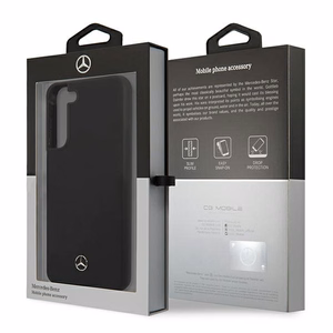 Mercedes Silicone Line ümbris Samsung Galaxy S22+ jaoks - must
