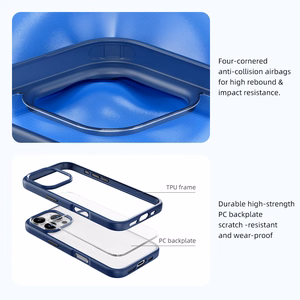 Rock Guard Series Чехол для Iphone 16 Pro Max прозрачно-серый