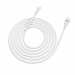 USB kaabel Hoco U72 Lightning 1.2m silicone valge